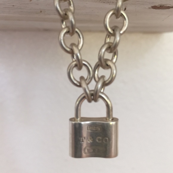 Tiffany & Co 1837 Padlock Charm Necklace