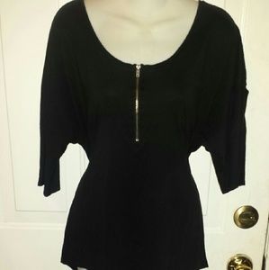 Lane Bryant Zipper Front with Pocket Shirt