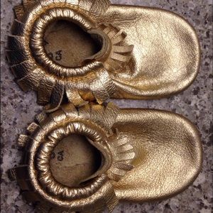 Gold Freshly Picked Moccasins
