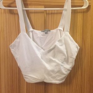 Charlotte Russe White Bralette/Croptop