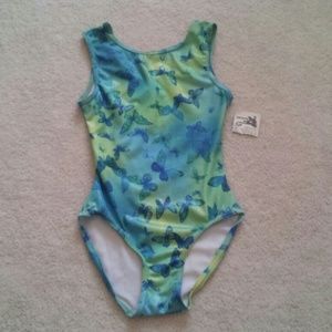 Girl's Butterfly Print Leotard