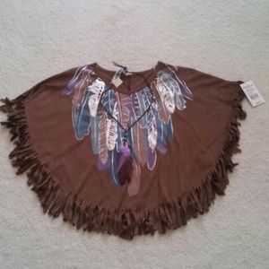 Girl's Fringed Native American Blouse