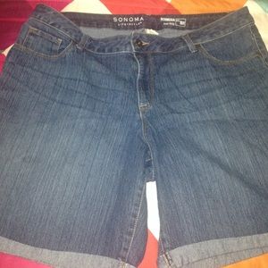 Denim Bermuda Shorts