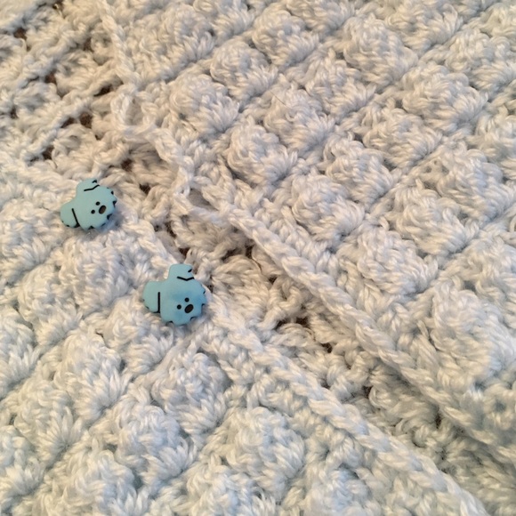It's a boy! Hand knit sweater jacket! - Picture 3 of 4