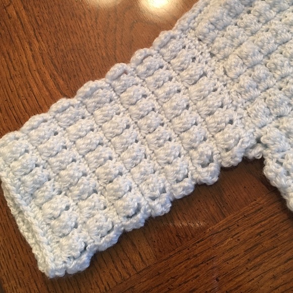 It's a boy! Hand knit sweater jacket! - Picture 4 of 4