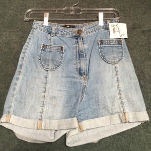 H & M shorts denim high waisted