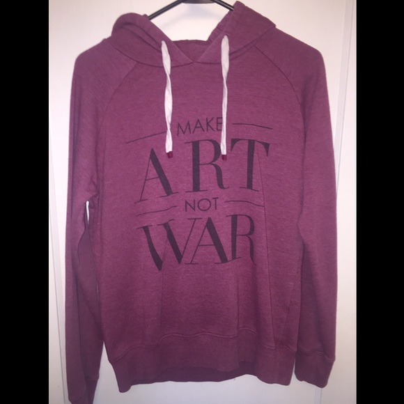 Cotton On "Make art not war" hoodie