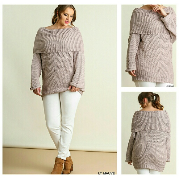 HP Light Muave Knit Oversized Sweater - Picture 4 of 4