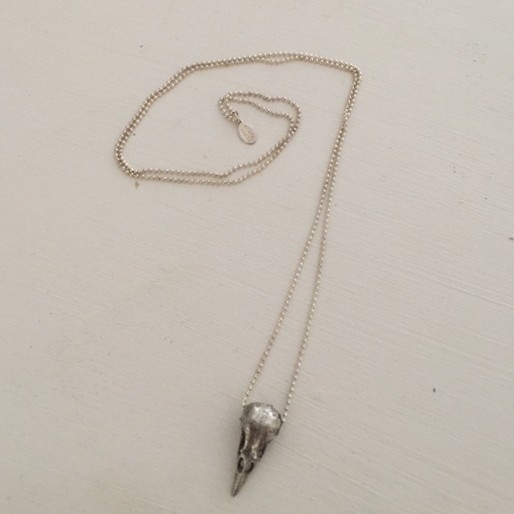 Hummingbird Skull Necklace - Picture 2 of 3