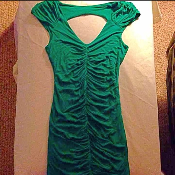 Bebe Green Bodycon dress