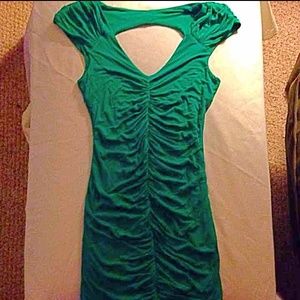 Bebe Green Bodycon dress
