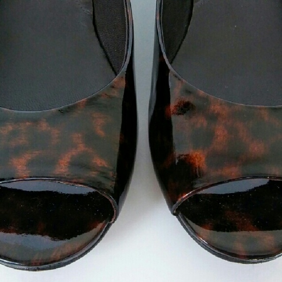 Cole Haan Size 7 Animal Print Peep Toe Shoes - Picture 1 of 4