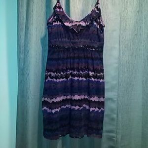 Purple ruffle dress