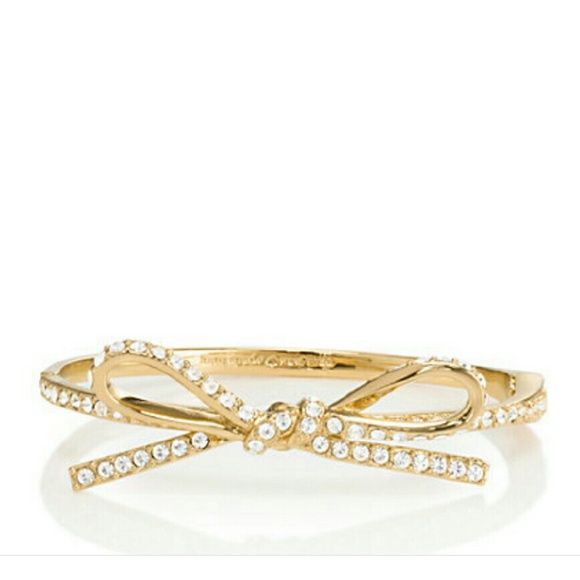 Reduced NWT Kate Spade Skinny Bow Gold Bangle