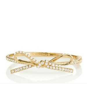 Reduced NWT Kate Spade Skinny Bow Gold Bangle