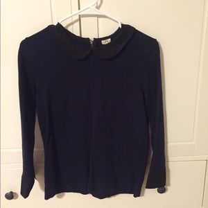 J.Crew Black & Navy Sweater