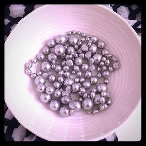 Chico's Long Gray Pearl Necklace