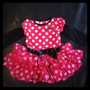 Toddler girl Minnie Mouse costume