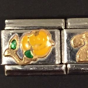Yellow rose Nomination bracelet charm