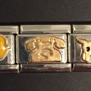 Telephone Nomination bracelet charm