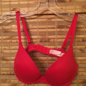 Red push up bra size 34A BY VICTORIA'S SECRET PINK