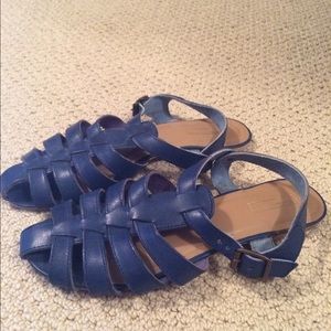 Beautiful Blue Fisherman UO Leather Sandals- 7.5/8
