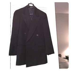 Giorgio Armani double breasted dark navy blue suit