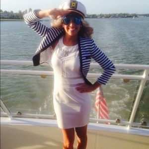 Fitted striped jacket