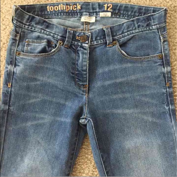 Crewcuts Toothpick Denim Blue Girls SZ 12 Jeans - Picture 2 of 4