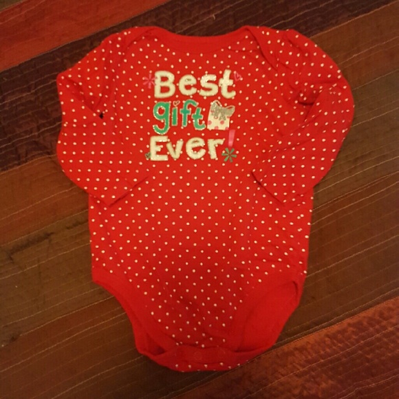 "Best gift ever" holiday onesie