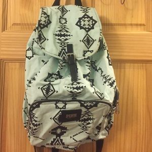 Drawstring Aztec PINK Bag