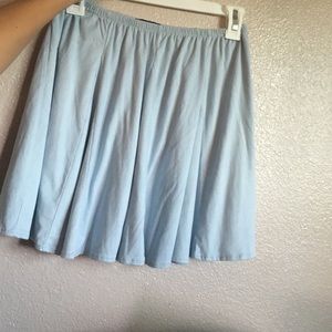 Brandy suede baby blue skirt