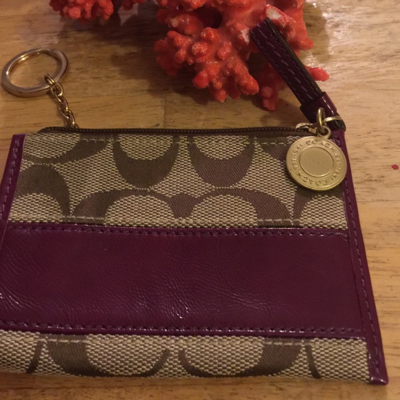Coach coin card wallet keychain - Picture 3 of 4