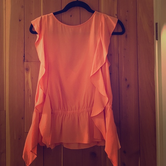Alice + Olivia Coral Blouse