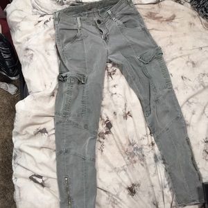 Grey cargo jeans
