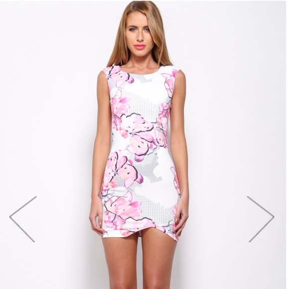 Bodycon patterned dress