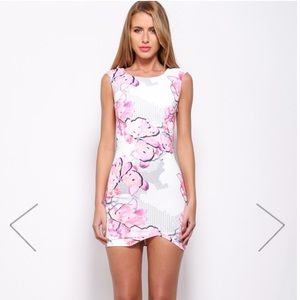 Bodycon patterned dress