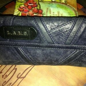 L.A.M.B. Blue Leather Wallet