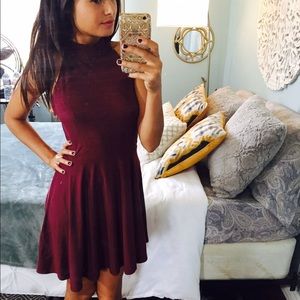 Kendall and Kylie Maroon Dress