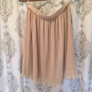 🆕Cream shimmer chiffon skirt