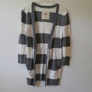 Hollister striped cardigan