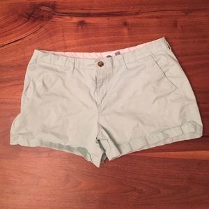 Mint green shorts