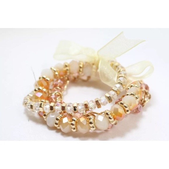 Beaded stretch bracelet