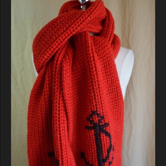 JCREW WOOL BLEND SCARF with ANCHOR