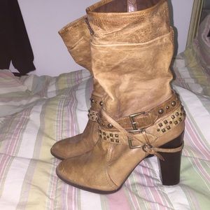 Ana Suede heeled boots