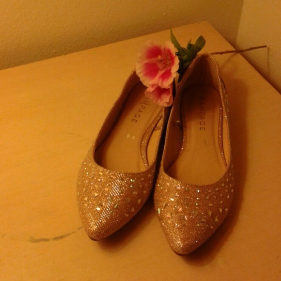 Rampage gold sandals