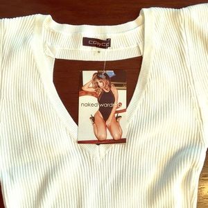 Naked Wardrobe ivore dress