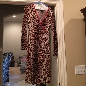 Long sleeve cheetah dress