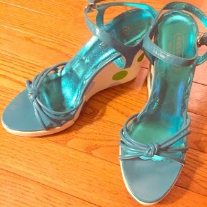 Coach Lona Wedge Sandals 🍡