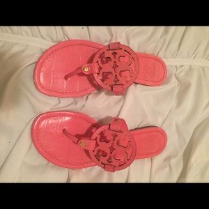 Hot pink Tory Burch sandals, size 9